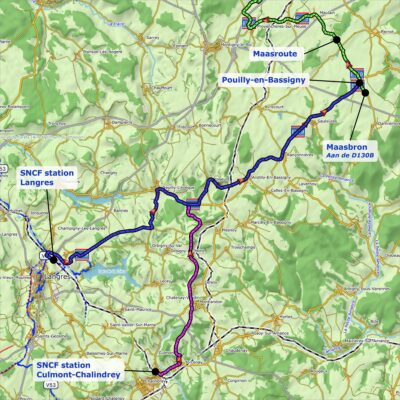 Treinstations Maasbron Maasroute